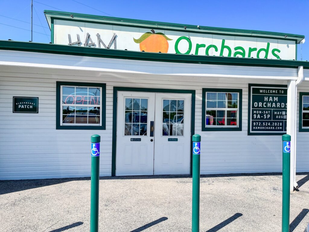 Peach farm in Texas