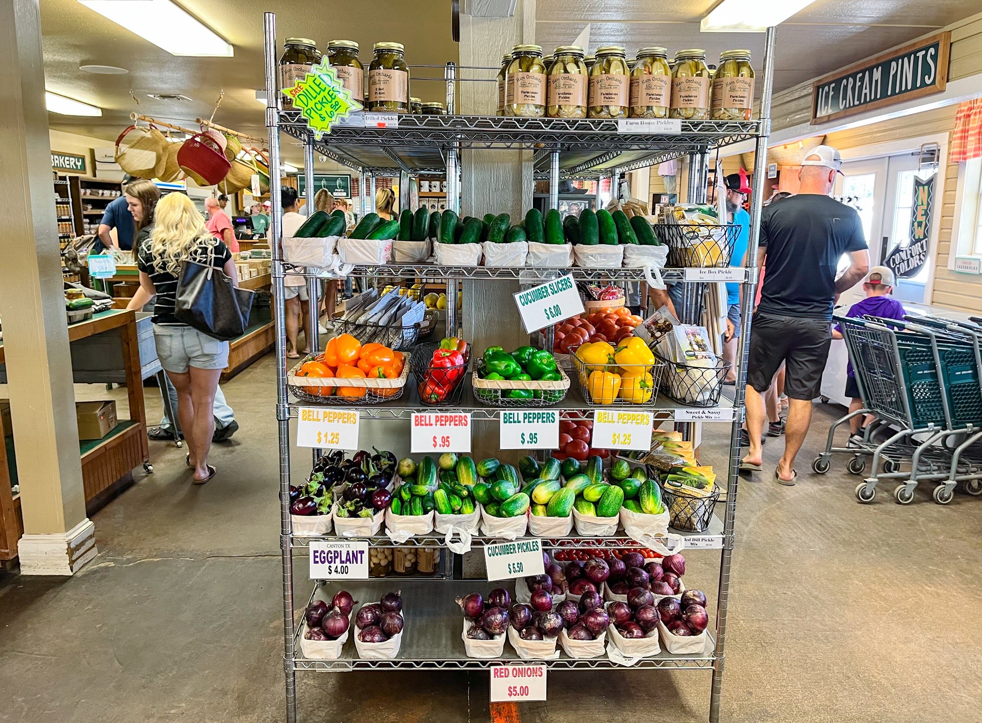 Peach farm in Texas