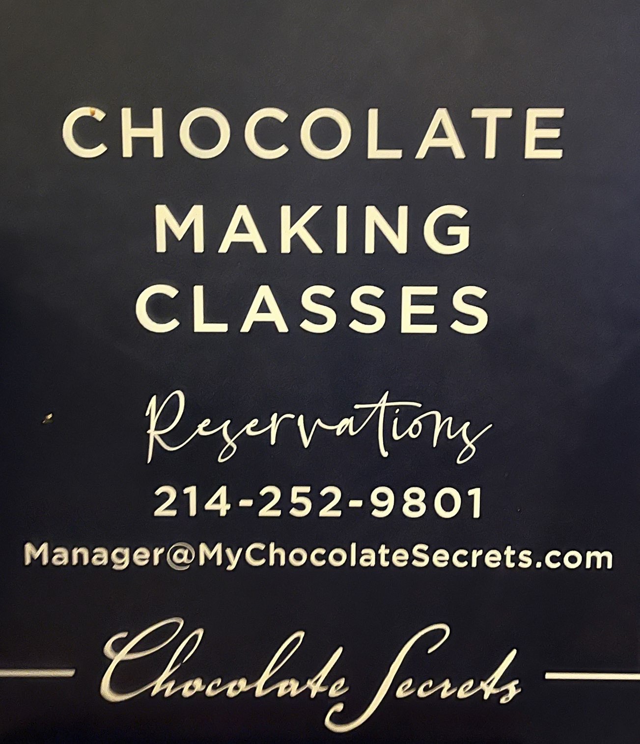 Handcrafted chocolate