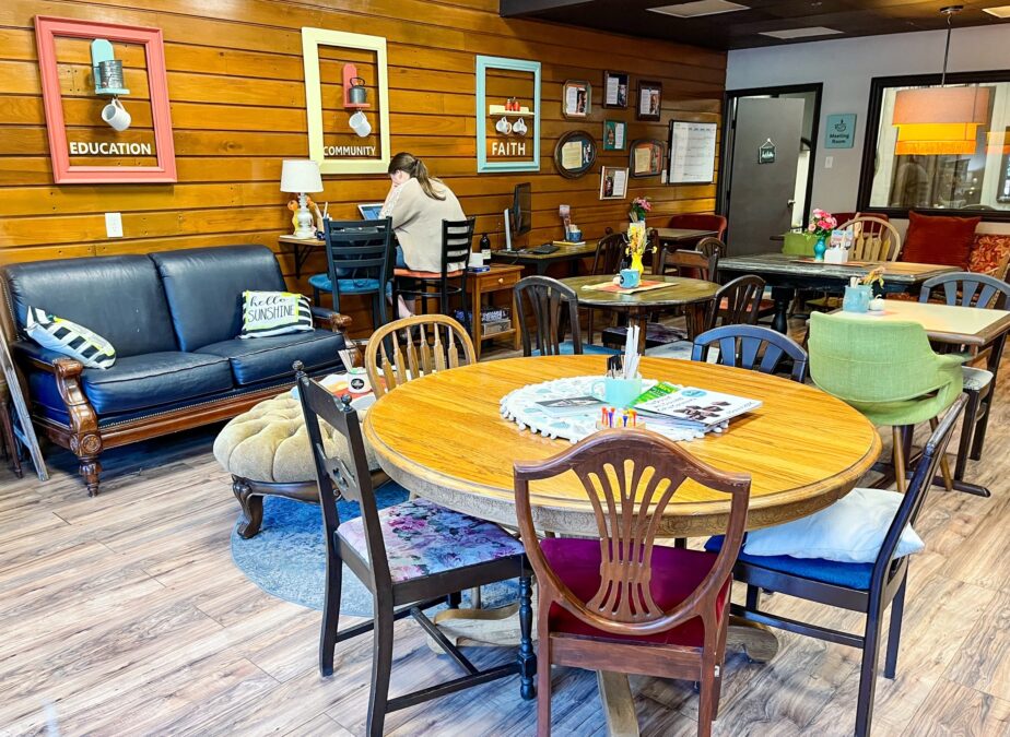 inside seating at one of the best coffee shops in white rock: well grounded coffee