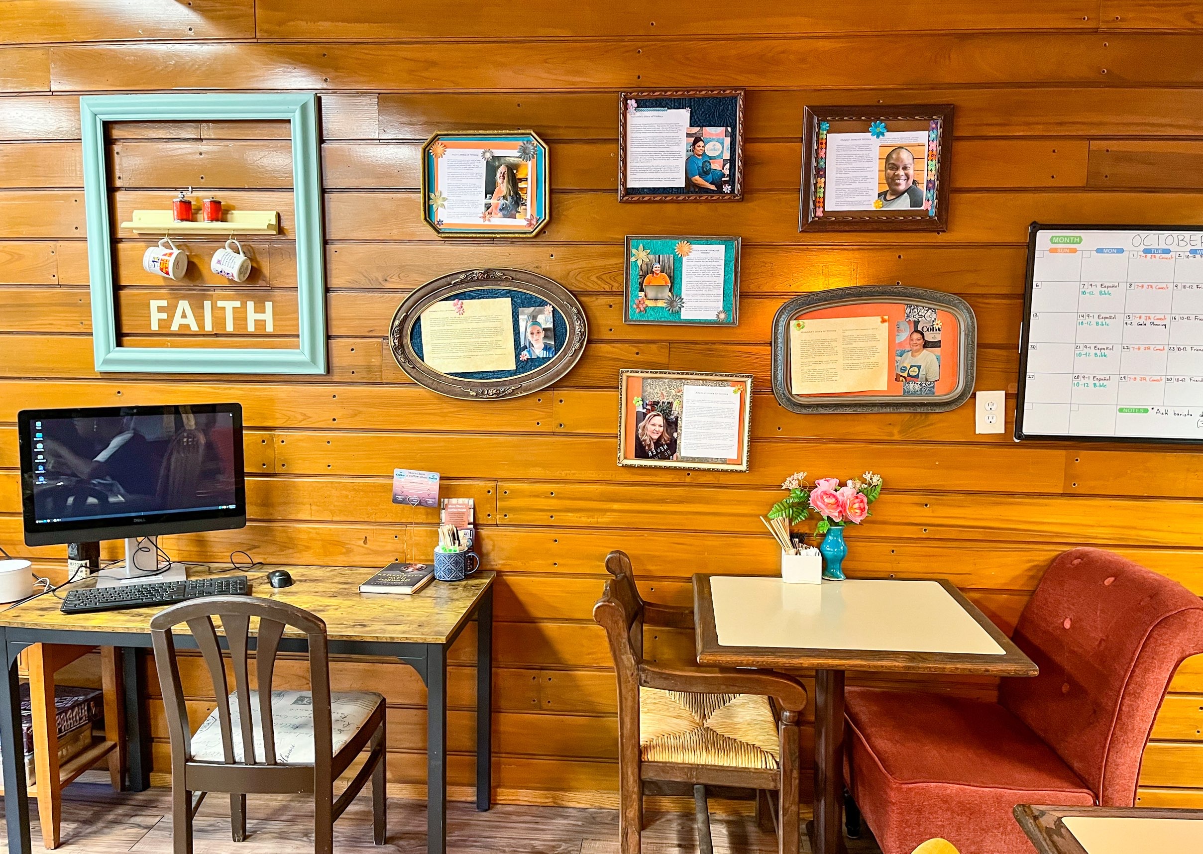 inside well grounded coffee, one of the best coffee shops in white rock