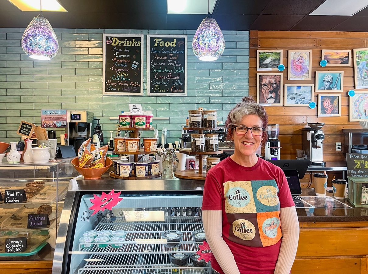 Natalie, the owner of Well Grounded Coffee