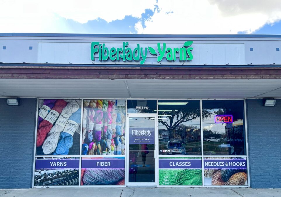 Fiberlady yarn shop ready for fiber fest and yarn crawl