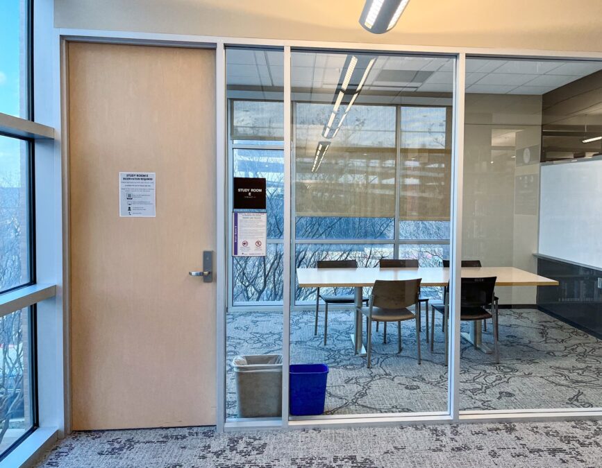 Reserved room at Lewisville branch library
