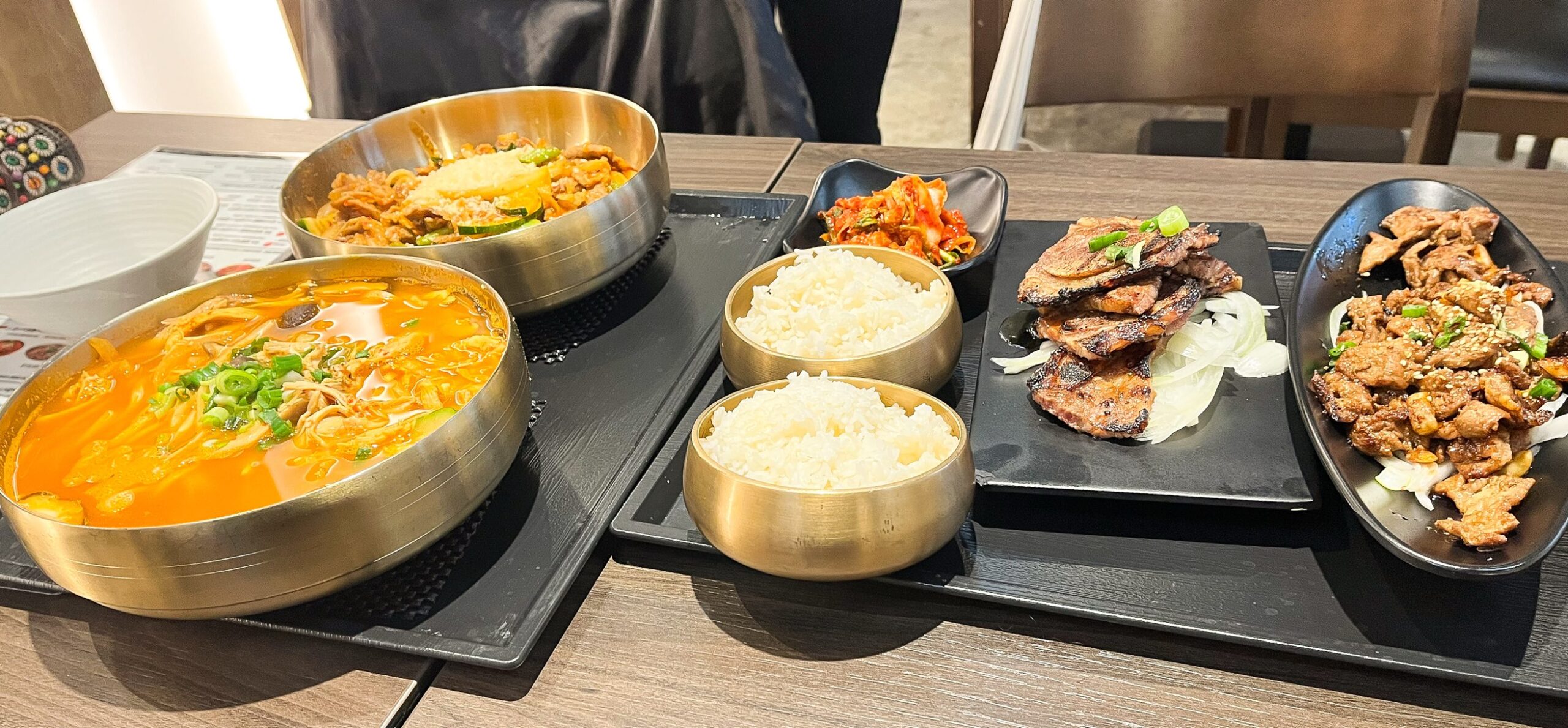 Delicious dishes of food at Carrollton Korean restaurant, Kooksoo