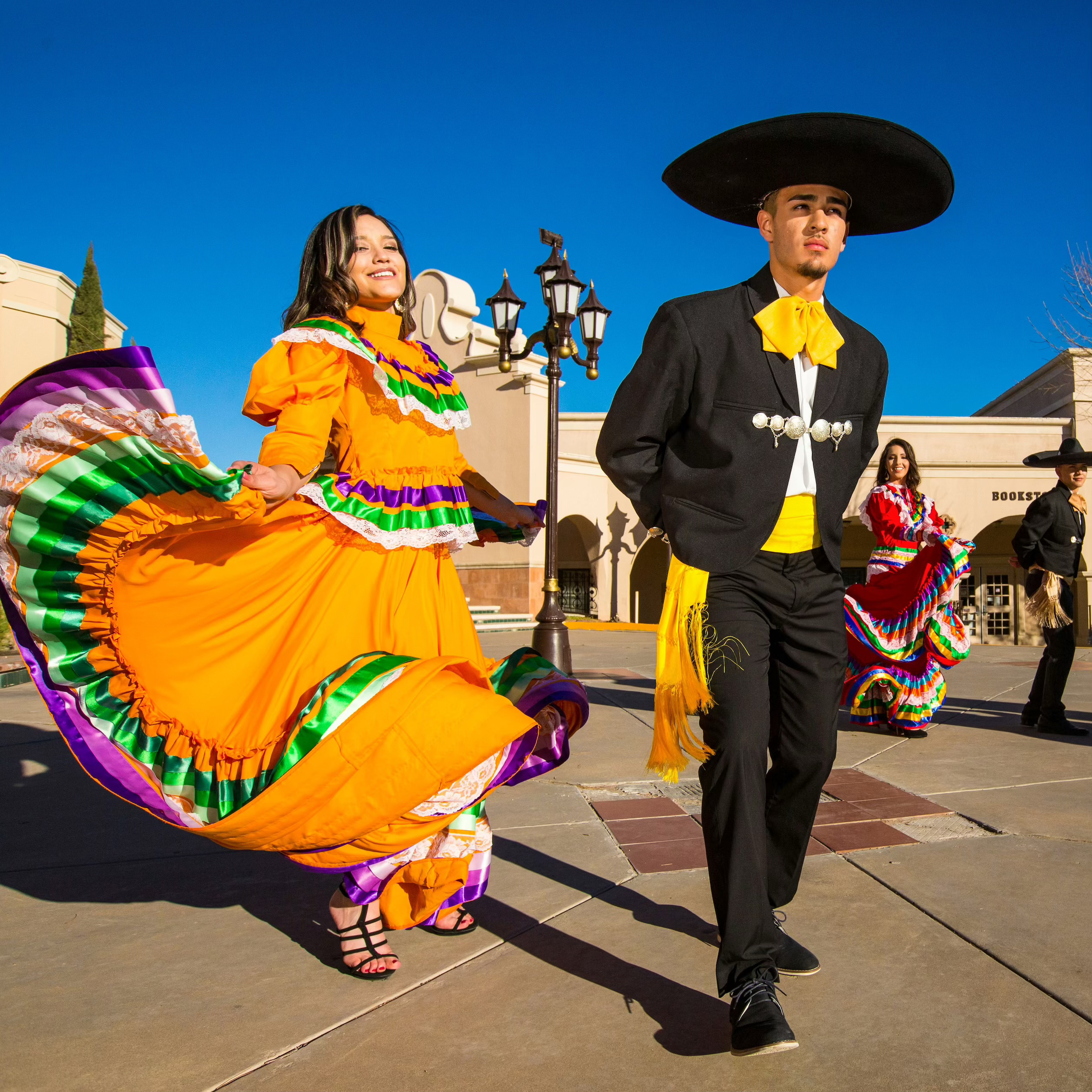 Dancers at celebration at Latino Cultural Center - one of the many free museums in Dallas  