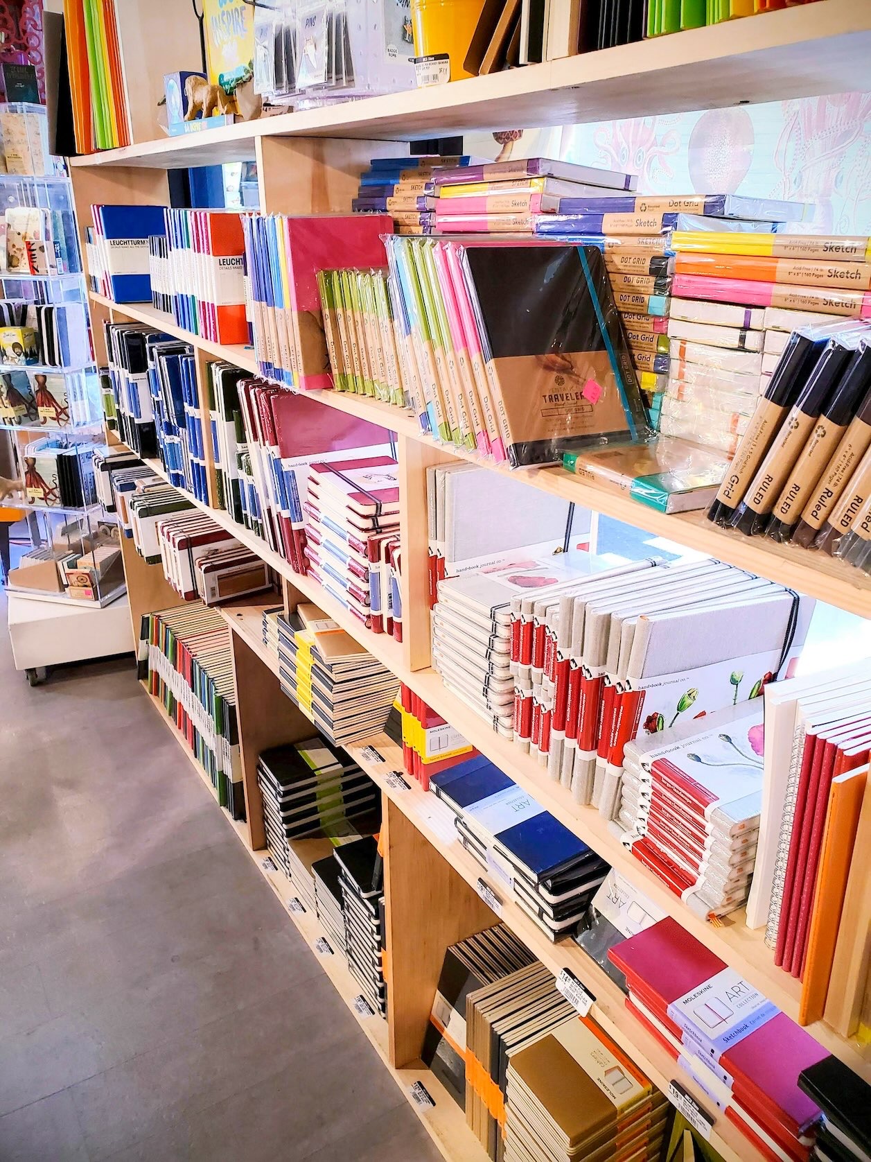Shelves of books at Half Price Books, one of the best indoor activities in Dallas